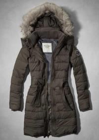 dames abercrombie fitch lang donsjassen fur hooded grijs Echt Wholesale e1ox9678